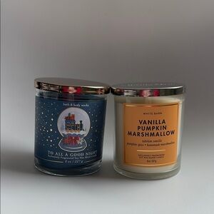 Bath & Body Works Blue Candle Winter Collection